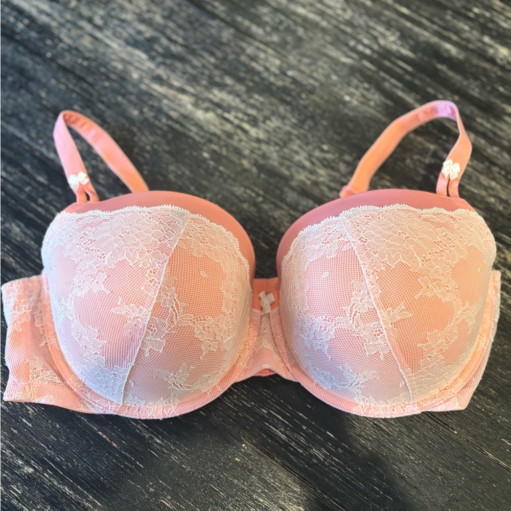 torrid Pink Lace Underwire Push-Up Bra